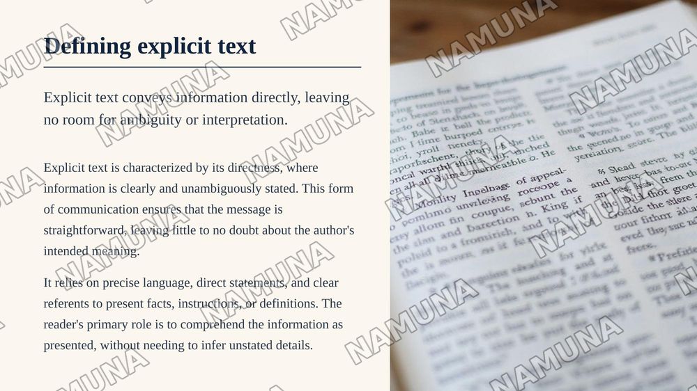 Implicitness and Explicitness of the Text — zamonaviy taqdimot, 3-slayd