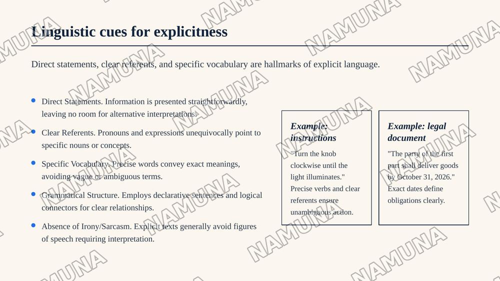 Implicitness and Explicitness of the Text — zamonaviy taqdimot, 6-slayd