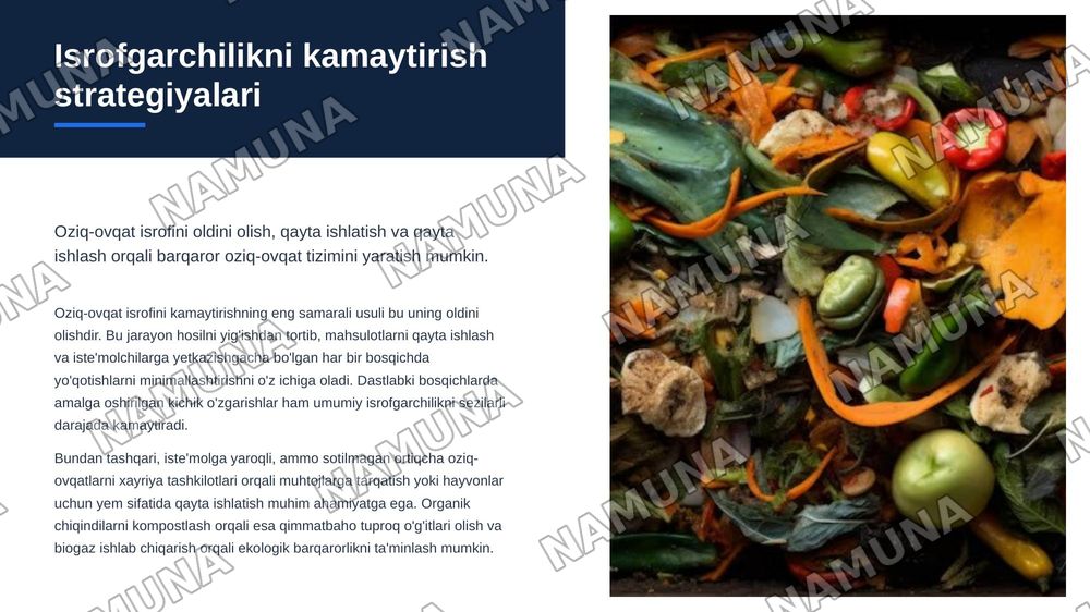 Presenting ways to reduce food waste — zamonaviy taqdimot, 6-slayd
