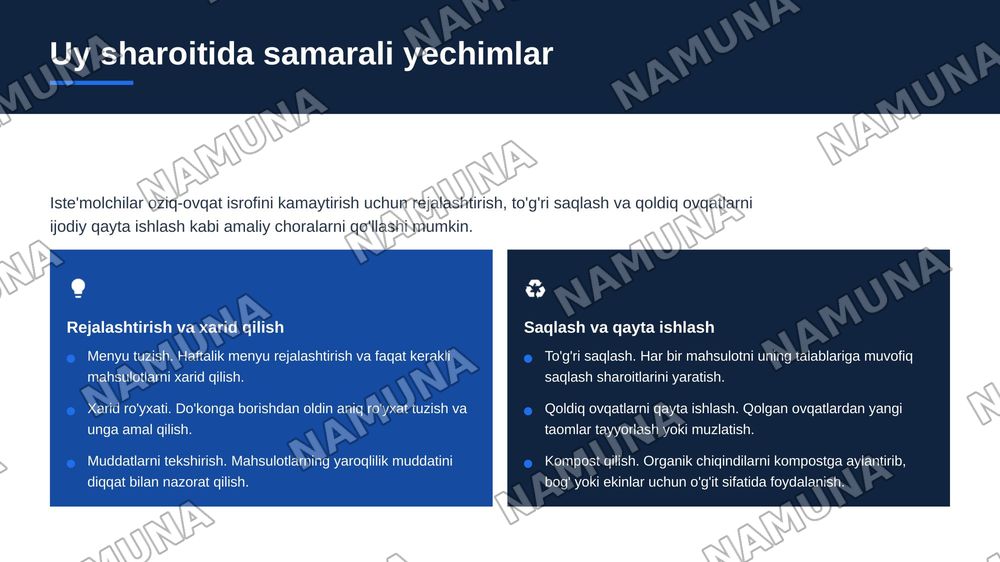 Presenting ways to reduce food waste — zamonaviy taqdimot, 7-slayd