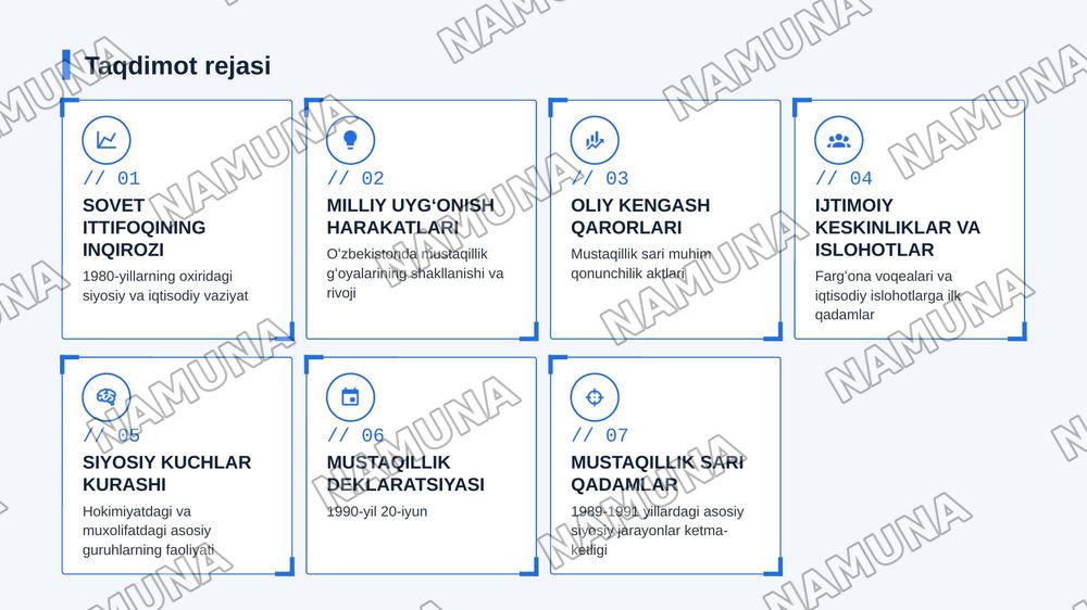 Mustaqillikka erishish arafasida Oʻzbekistondahi ijtimoiy-siyosiy jarayonlar — zamonaviy taqdimot, 2-slayd