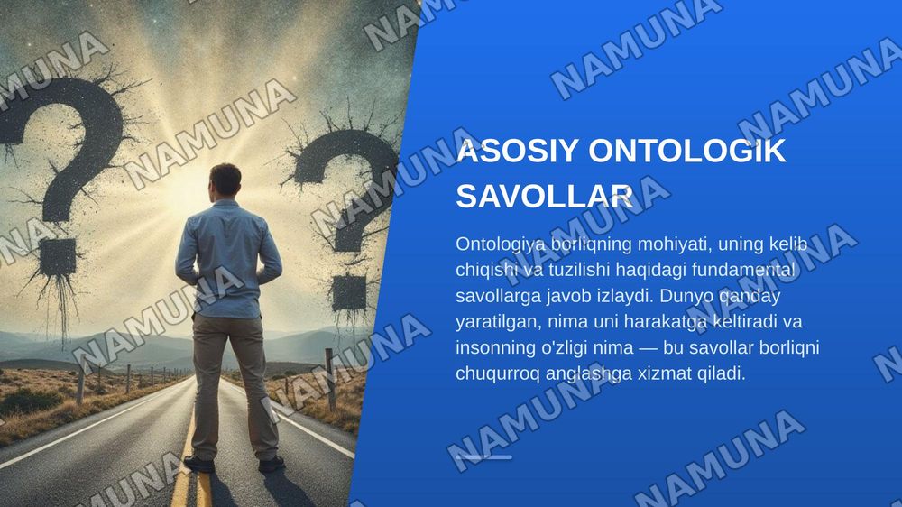 Borliq Ontoligiyasi — zamonaviy taqdimot, 5-slayd