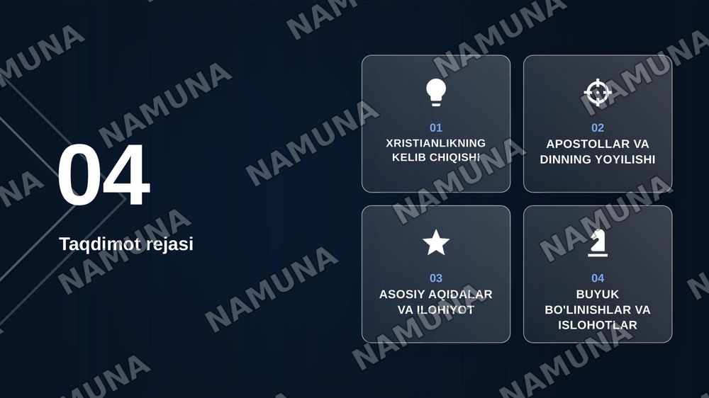 Xristian dini tarixi va asosiy g'oyalari — zamonaviy taqdimot, 2-slayd