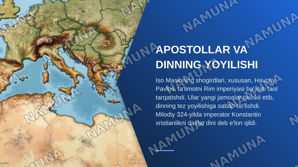 Xristian dini tarixi va asosiy g'oyalari — zamonaviy taqdimot, 4-slayd