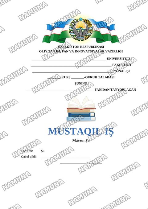 Shu — mustaqil ish