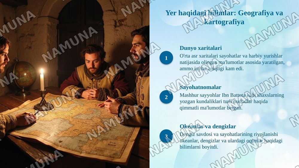 O'rta asrlarda tabiatshunoslik va yer haqidagi bilimlar. — taqdimot, 6-slayd