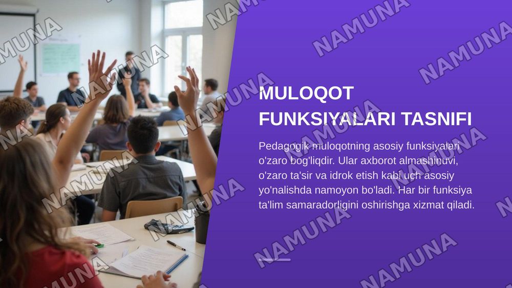 Pedagogik muloqotning oziga xos xususiyatlari va funksiyalari — zamonaviy taqdimot, 6-slayd