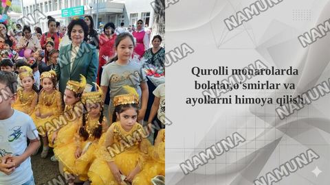 Qurolli monarolarda bolalar,o'smirlar va ayollarni himoya qilish — taqdimot