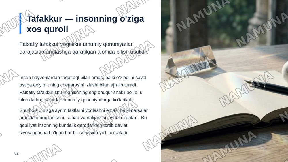 Falsafiy tafakkurning mohiyati, uning imkoniyatlari — zamonaviy taqdimot, 3-slayd