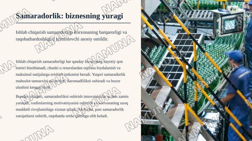 Tannarx muhandisligi va ishlab chiqarish samaradorligi o‘rtasidagi bog‘liqlik. — zamonaviy taqdimot, 3-slayd