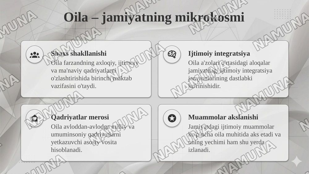 Jamiyat va oila falsafasi — taqdimot, 4-slayd