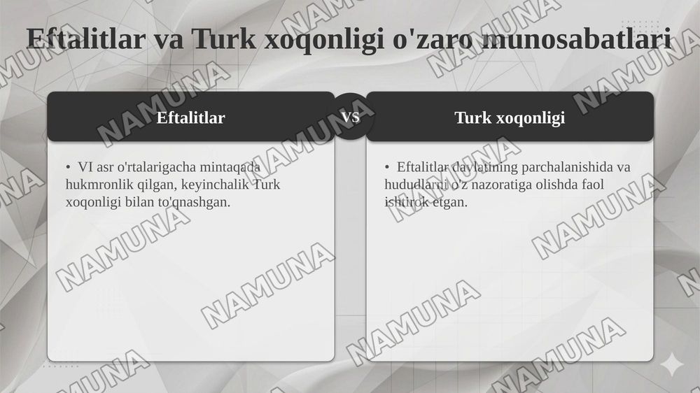 Eftalitlar va turk xoqonligi siyosiy-tarixiy geografiyasi — taqdimot, 7-slayd