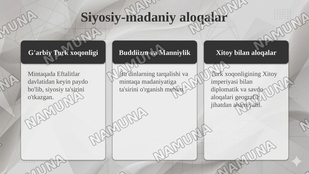 Eftalitlar va turk xoqonligi siyosiy-tarixiy geografiyasi — taqdimot, 8-slayd