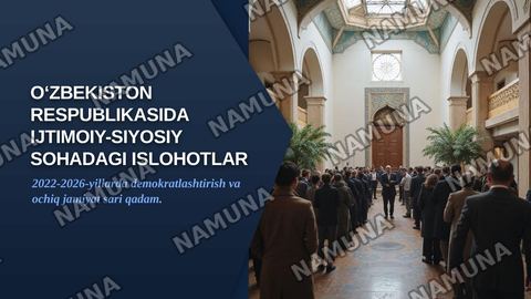 o'zbekiston respublikasida ijtimoiy-siyosiy sohadagi islohotlar — zamonaviy taqdimot