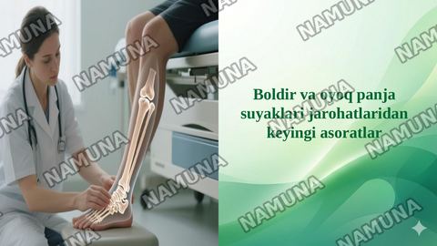 Boldir va oyoq panja suyaklari jarohatlaridan keyingi asoratlar — taqdimot