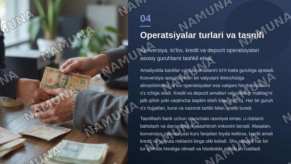 Tijorat banklarining valyuta operatsiyalari. — zamonaviy taqdimot, 5-slayd