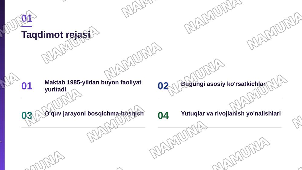 Maktabinggiz haqida taqdimot — zamonaviy taqdimot, 2-slayd
