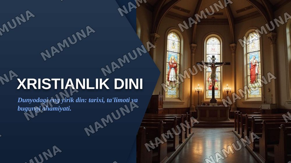 Xristiyanlik dini — zamonaviy taqdimot, 1-slayd