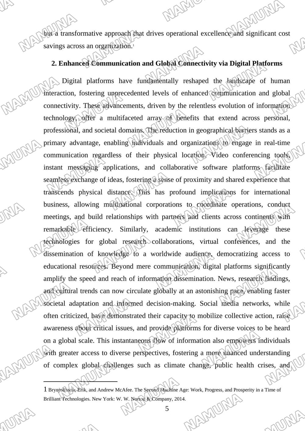 Benefits of Information Technology — referat, 5-varaq