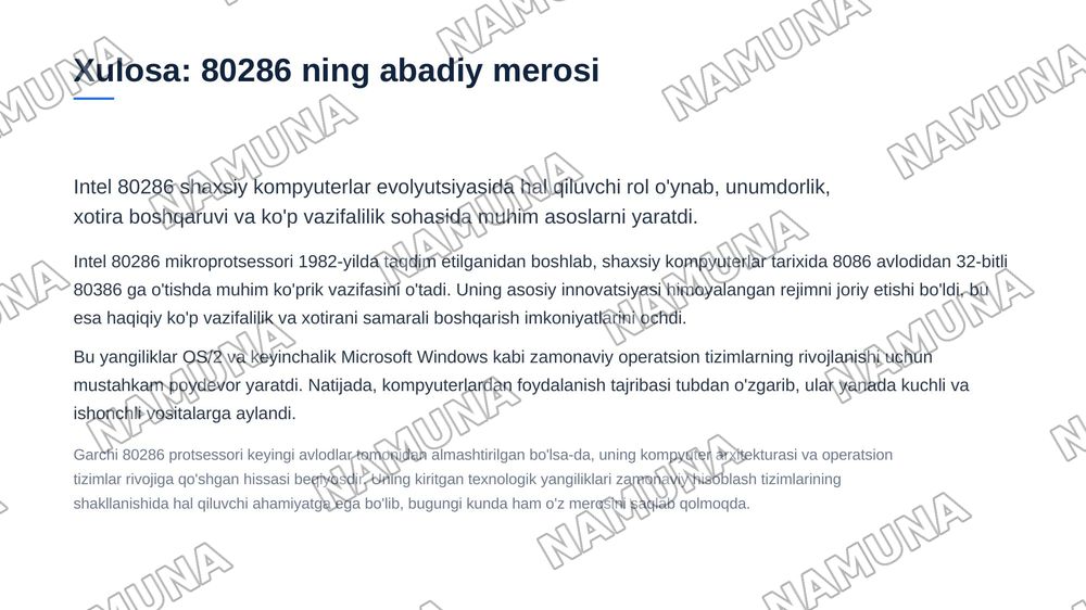 80286 — zamonaviy taqdimot, 7-slayd