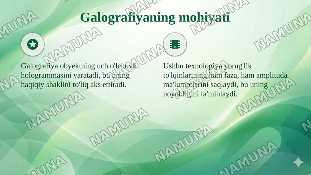 Galografiya haqida tushuncha va qurilishda qo'llanish sohalari — taqdimot, 4-slayd