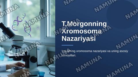 T.Morgonning ,irsiyatning, xromosoma nazariyasi. Genlarning birikish hodisasi. Krasingover belgilarning jinsga birikkan holda irsiylanishi. — zamonaviy taqdimot