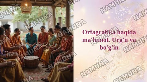 Orfagrafika haqida ma'lumot. Urg'u va bo'g'in — taqdimot