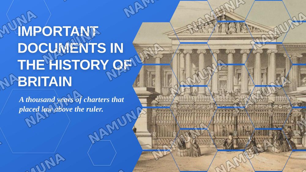 Important Documents in the History of Britain — zamonaviy taqdimot, 1-slayd