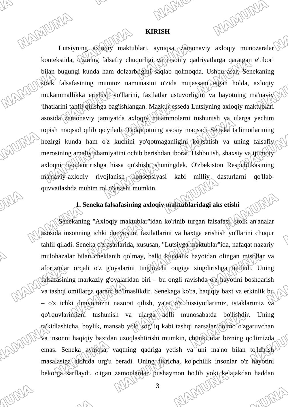 Lutsiyning axloqiy maktublar asosida esse yaratish — mustaqil ish, 3-varaq