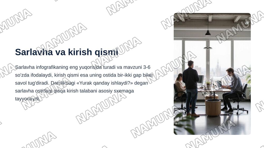 Infografikaning tarkibiy qismlari — zamonaviy taqdimot, 5-slayd