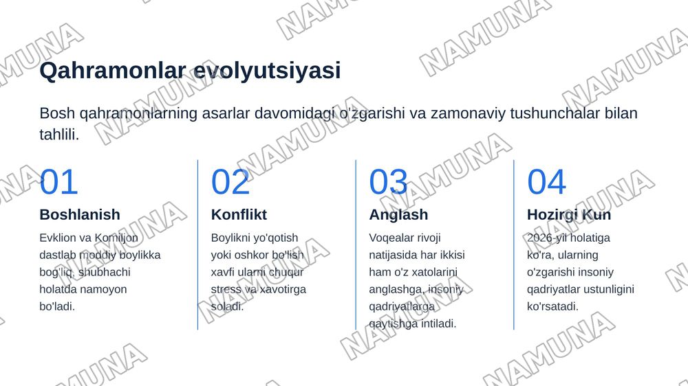 Erkin Vohidovning "Oltin devor" asari bilan Plavtning "Xumcha" asarining qiyosiy tahlili — zamonaviy taqdimot, 8-slayd