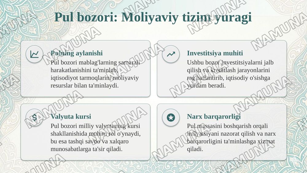 Pul bozori davlat byudjeti soliqlar va davlat qarzi — taqdimot, 4-slayd