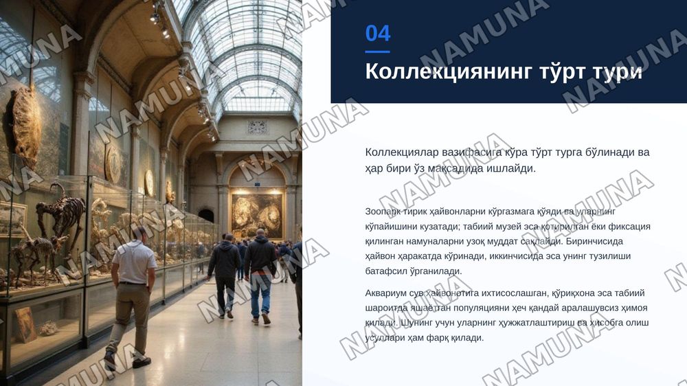 Хайвонатлар коллекцияси — zamonaviy taqdimot, 5-slayd