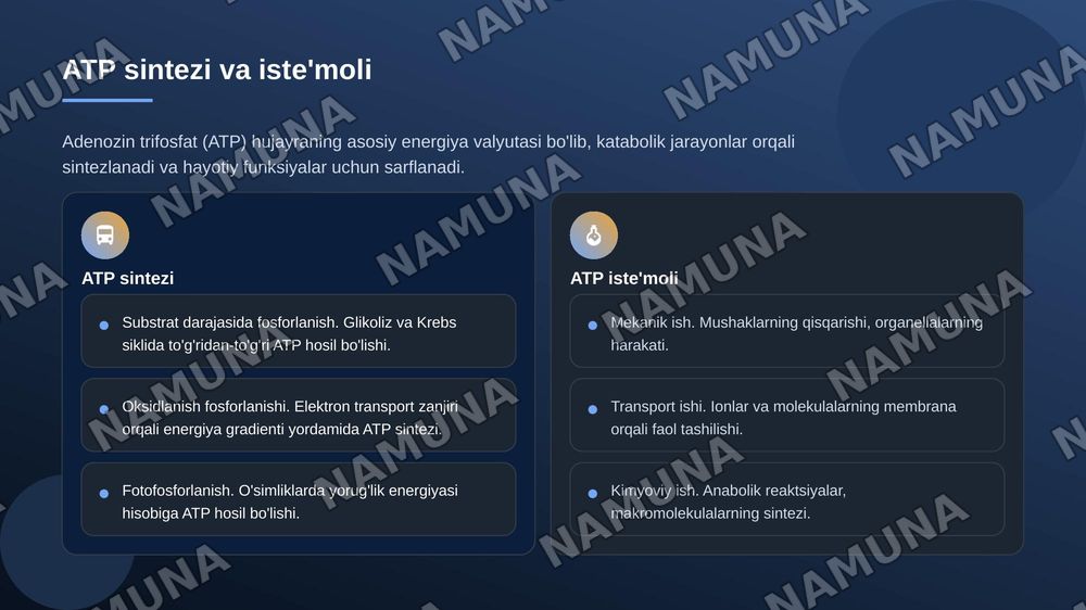 Katabalizimning umumiy yollari — zamonaviy taqdimot, 8-slayd