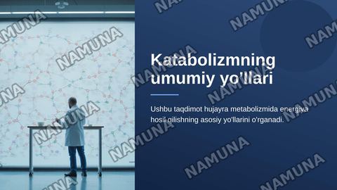 Katabalizimning umumiy yollari — zamonaviy taqdimot