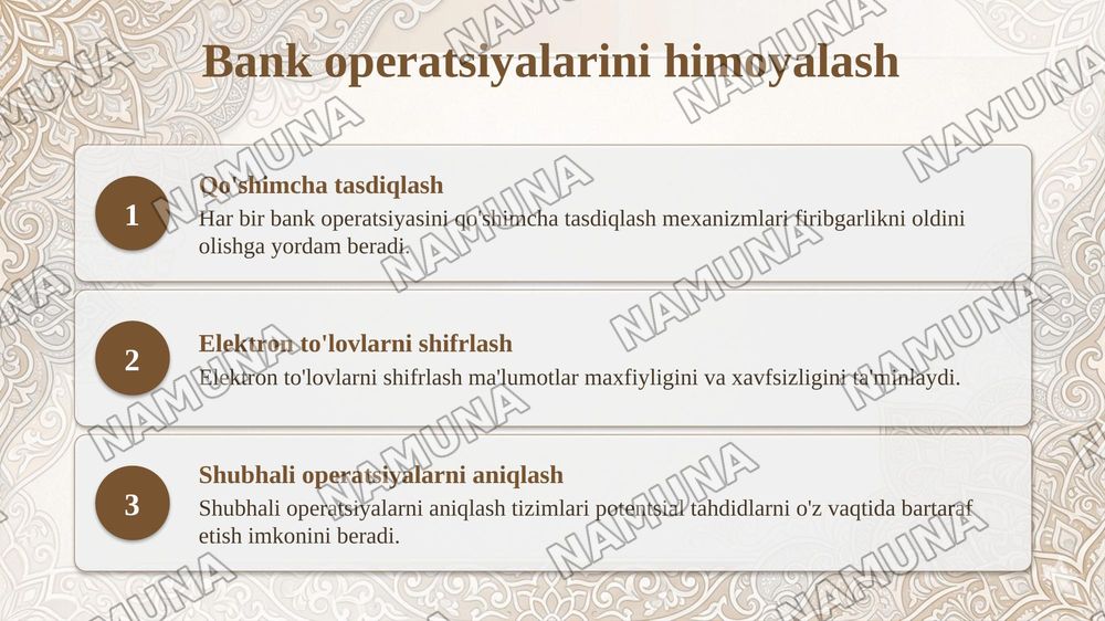 raqamlo iqtisodiyotda axborot xavfsizligini ta'minlash zamonaviy usullari  va vositalari — taqdimot, 4-slayd