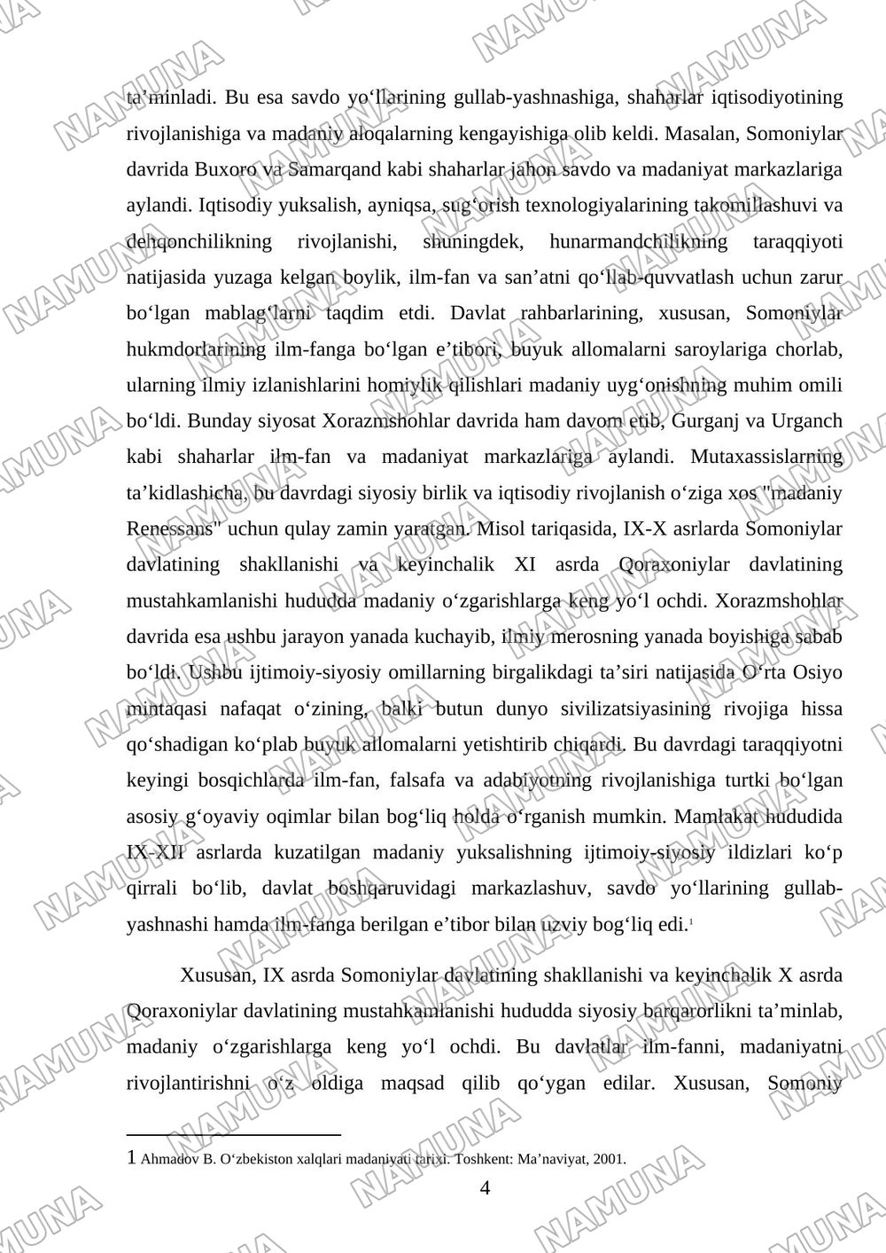 IX-XII asrlarda mamlakatimiz hududida roʻy bergan madaniy O uygʻonish (Renessans). Buyuk allomalarning jahon 9 sivilizatsiyasiga qoʻshgan hissasi mavzusida prezentatsiya — mustaqil ish, 4-varaq