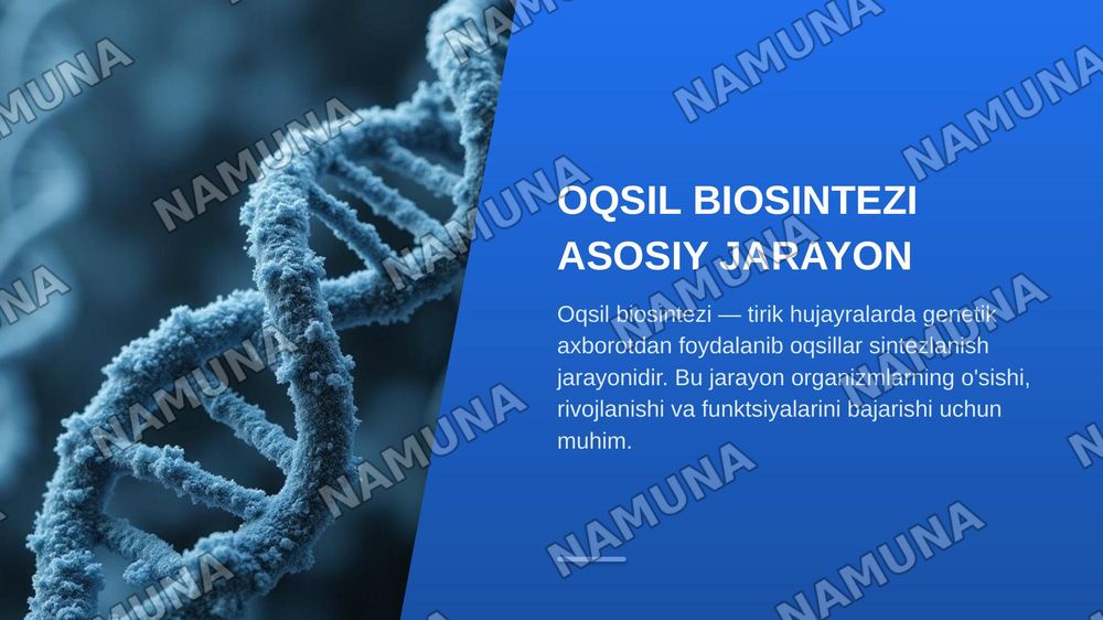 Denkaning oqsil biosintezidagi roli genetik kot genetik injineria nomidan ozganuvchanlik va uning shakilari nomidan irsiy  bolmagan ozgaruvchanlik — zamonaviy taqdimot, 3-slayd
