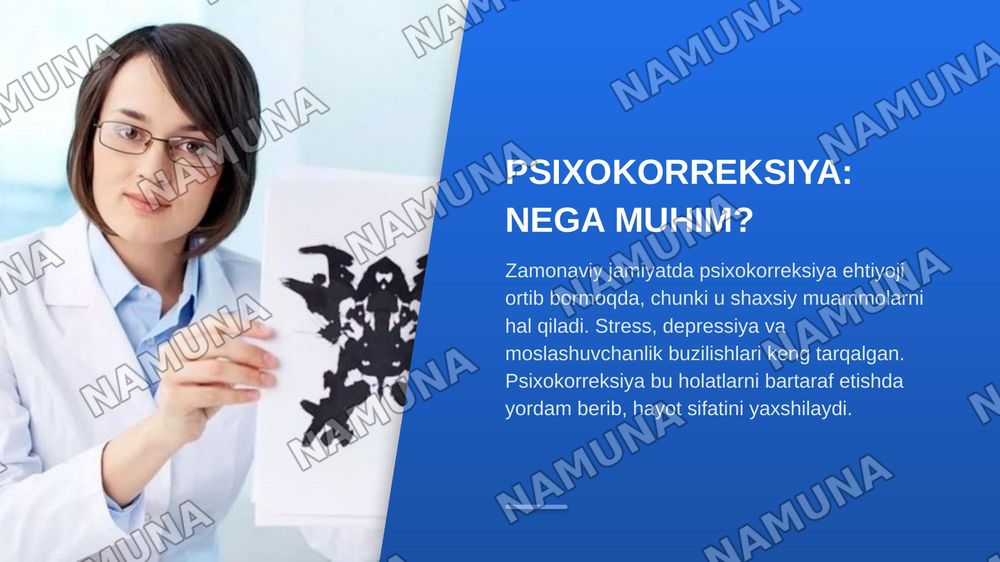Psixokorriksiya amaliy psixologiya yoʻnalishi sifatida — zamonaviy taqdimot, 3-slayd