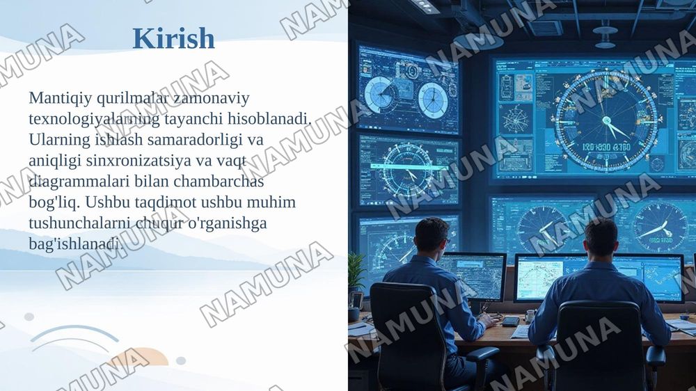 Mantiqiy qurilmalarda sinxronizatsiya va vaqt diagrammalari. — taqdimot, 3-slayd