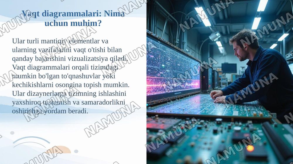 Mantiqiy qurilmalarda sinxronizatsiya va vaqt diagrammalari. — taqdimot, 7-slayd
