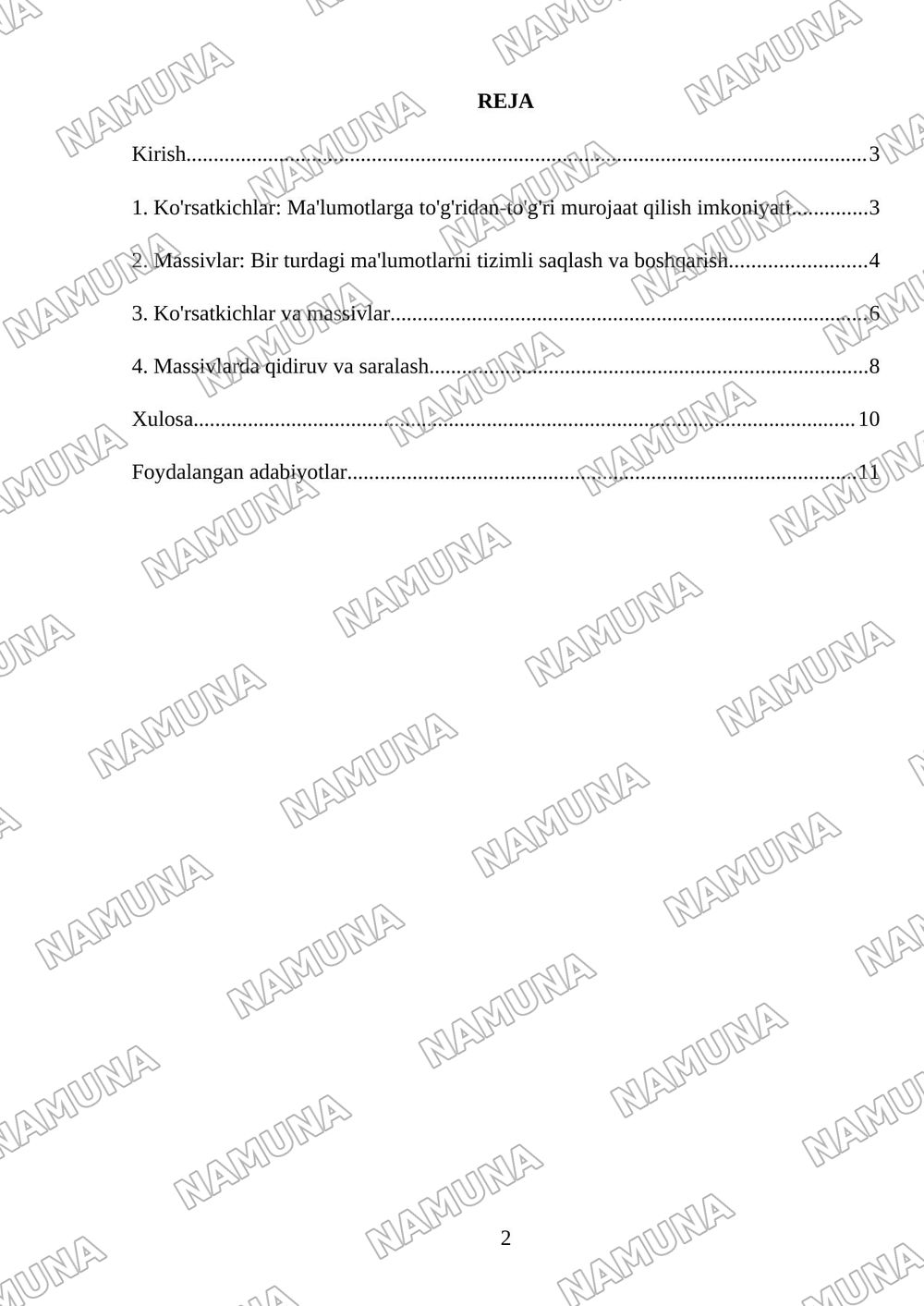 30 MUSTAQIL ISH UCHUN TOPSHIRIQLAR 7-10-mavzular bo'yicha umumlashtirilgan topshiriqlar majmuasi 7-mavzu: Ko'rsatkichlar va massiv tushunchasi • 8-mavzu: Massivlar bilan ishlash (qidiruv va sarala — mustaqil ish, 2-varaq