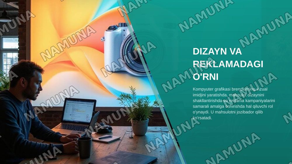 KOMPYUTER GRAFIKASINING ROLI, QO`LLANILISH SOHALARI — zamonaviy taqdimot, 5-slayd
