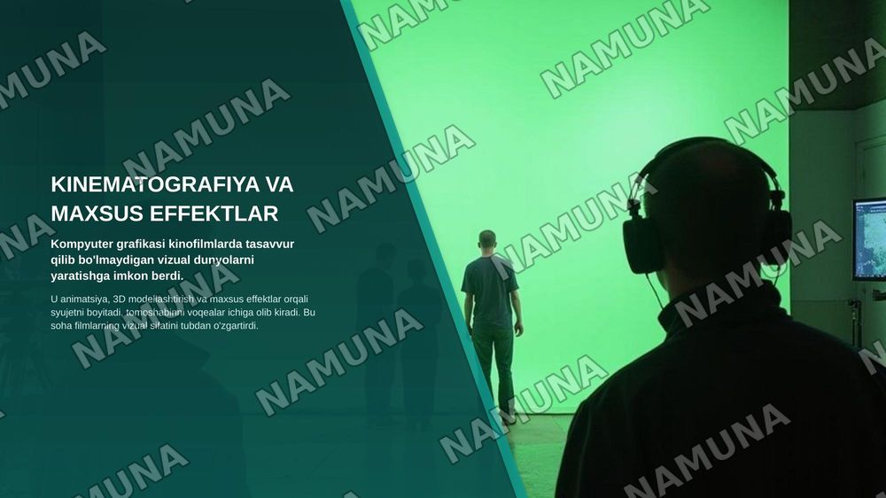 KOMPYUTER GRAFIKASINING ROLI, QO`LLANILISH SOHALARI — zamonaviy taqdimot, 7-slayd