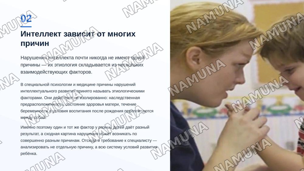 Этиологические факторы нарушений интеллектуального развития — zamonaviy taqdimot, 3-slayd