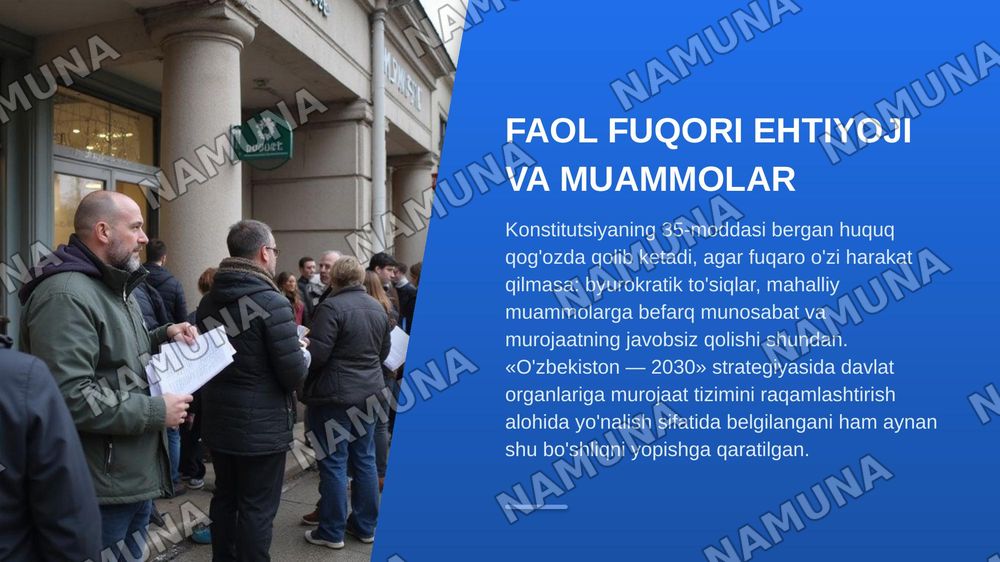 Faol fuqori o'zgarishlar tashabbuskori — zamonaviy taqdimot, 4-slayd