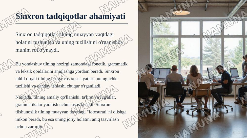 Tillarning tarixi va taraqqiyoti oʻzgaruvchanligi.Sinxroniya va diaxronoya — zamonaviy taqdimot, 5-slayd