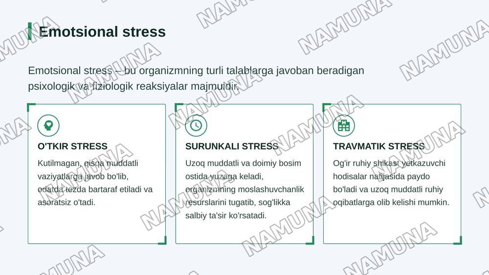 Tibbiyot xodimlarida emotsional holatlarning o'ziga xosligi: stress va uning bosqichlari, bartaraf etish yo'llari — zamonaviy taqdimot, 4-slayd
