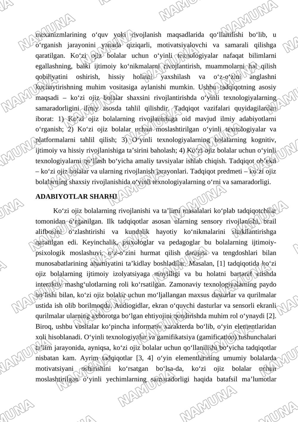 Öyinli texnologiyalar - közi ojiz bolalar şaxsini rivojlantirishning samarali vositasi — maqola, 2-varaq