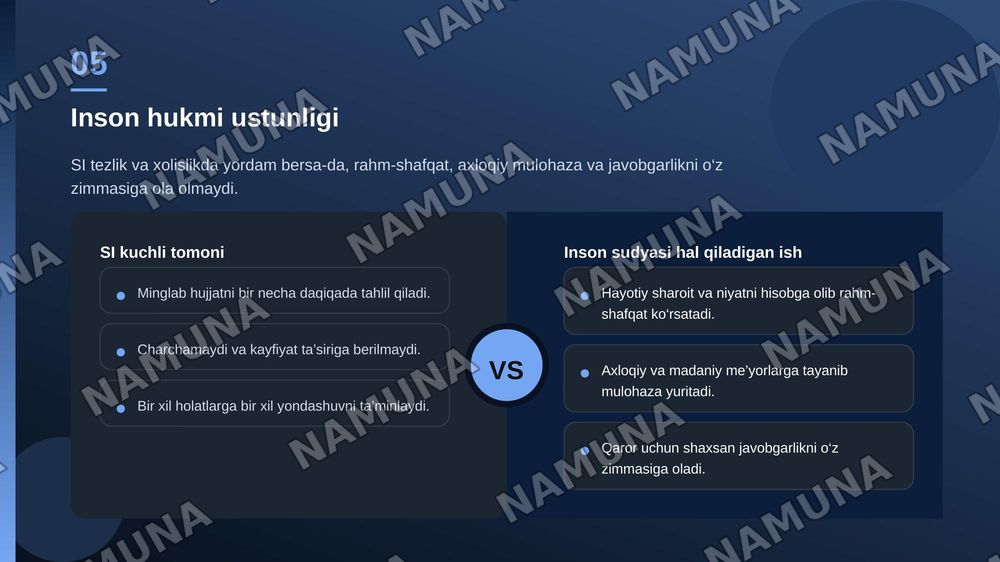 Sun’iy intellekt sudya bo‘la oladimi? — zamonaviy taqdimot, 6-slayd